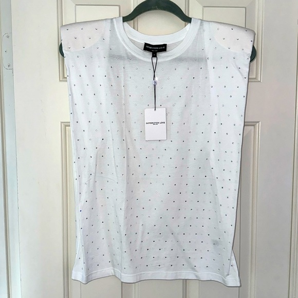 Generation Love Muscle Studded T-Shirt NWT - Picture 2 of 11